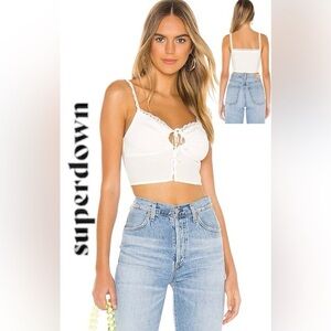 superdown Gretchen Keyhole Top NWT